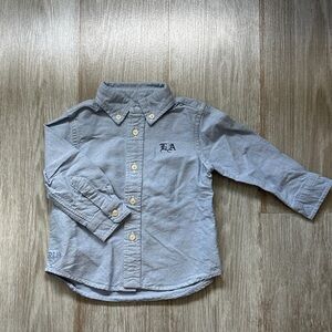 Ralph Lauren Light Gray Kids Button Down Shirt